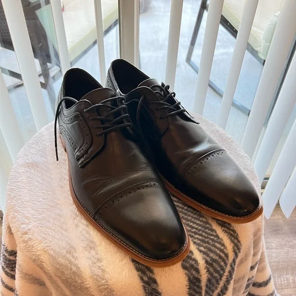 Stacy Adams Men\'s Summit  Black Wingtip Dress Shoes - Classic Lace-Up Oxford Summit Wingtip Lace Up Men main image 4